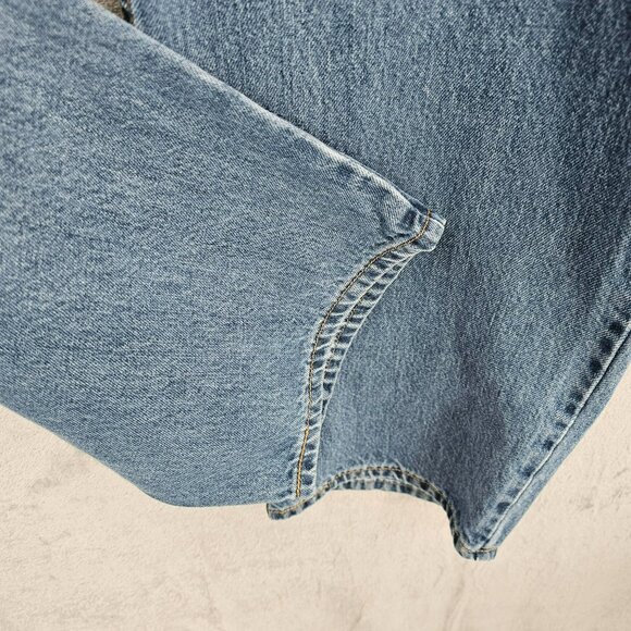 Levis 550 Relaxed Fit Jeans 44x30 Medium Blue Wash Cotton Denim Baggy Taper Plus - Picture 7 of 11